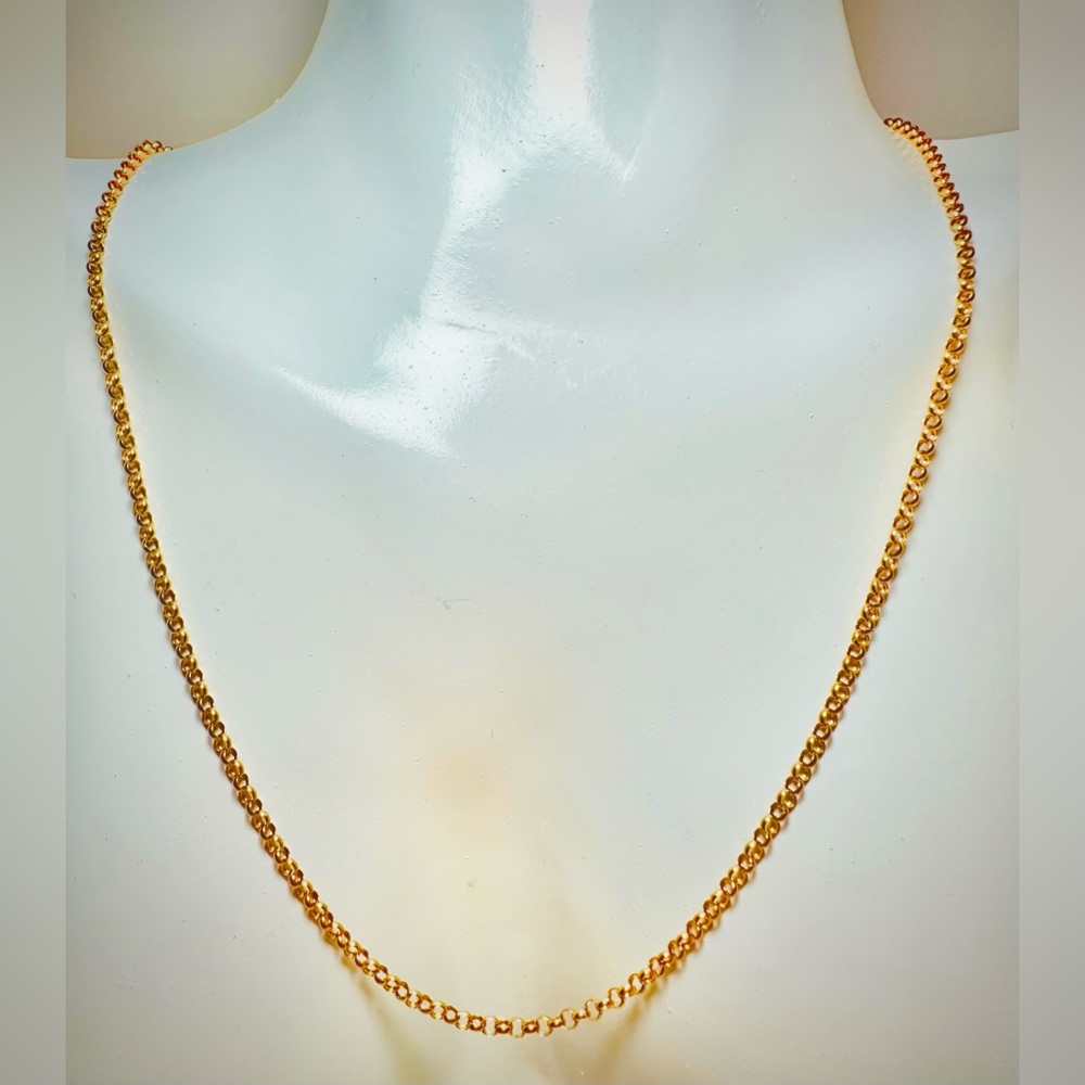 Dainty Rolo Chain.  💛 Real 18(18k) Karat Solid Gold Jewelry